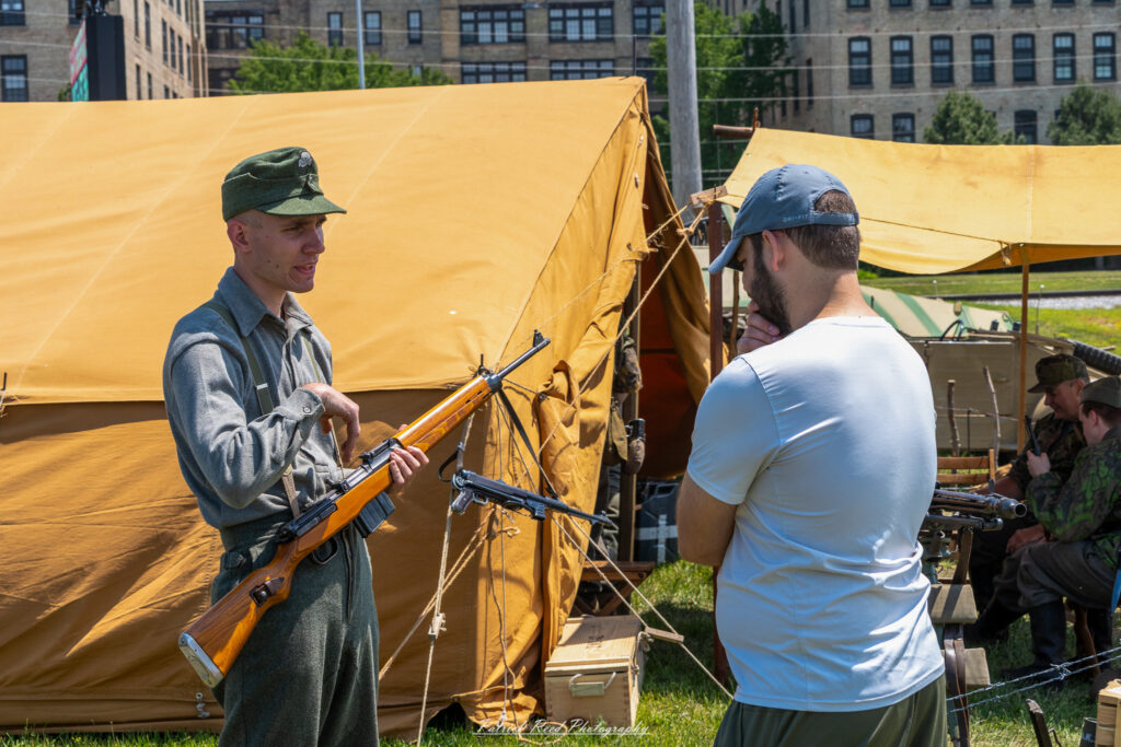German WWII Reenactors – USS LST 393 Reenactment, June 7th, 2025